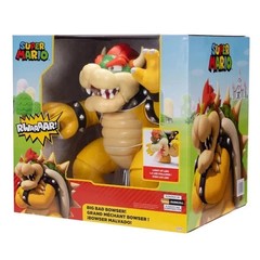 Big Bad Bowser Super Mario Action Figure 12” Light Up Sound Jakks Pacific NEW