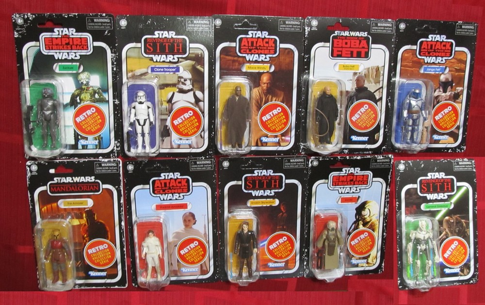 Star Wars The RETRO COLLECTION ACTION FIGURES Hasbro 3.75″ Scale Kenner