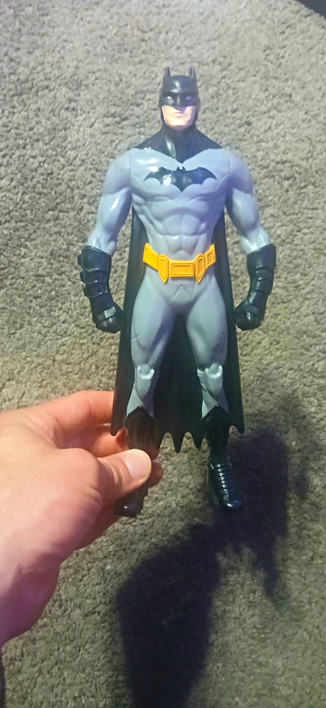 Batman Franchise Action Figure – Gray Black Yellow Plastic Character Figure