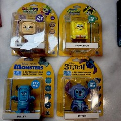 Flip ‘Ems Lot of 4 SpongeBob Stitch Sulley Dandy’s World Figures NIP