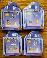 New Bluey Booey Figures Full Set of 4 Chloe Bingo Lucky w/Buckets Halloween