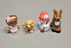 Little People Lot 21 Christmas Advent Calendar Santa Reindeer Elf Gifts