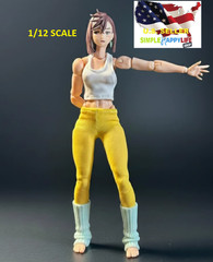 1/12 female yellow Yoga sport wear for 6″ figure Mezco MixMax romankey nota❶USA❶