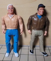 The A-Team VTG 1983 Action Figure Lot: Captain Murdock and Hannibal Loose Nice!
