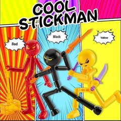 Stick Figure Action Toy Multi Jointed Model Assembled Movable Creative Gift