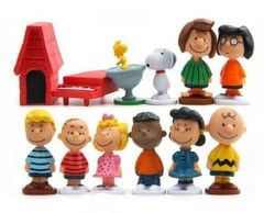Peanuts Mini Figure-Cake Toppers 12 pcs Set 2 Inches Free Shipping US Seller