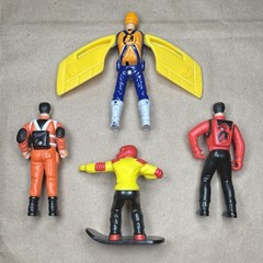 Lot of 4 Vintage McDonald’s 2001 Action Man Figures (Same Size as 1980s GI Joe)