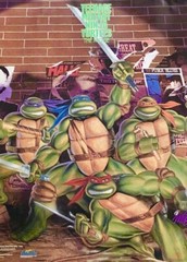 Vintage 1989 TMNT Teenage Mutant Ninja Turtles The Movie Poster Original 16×20