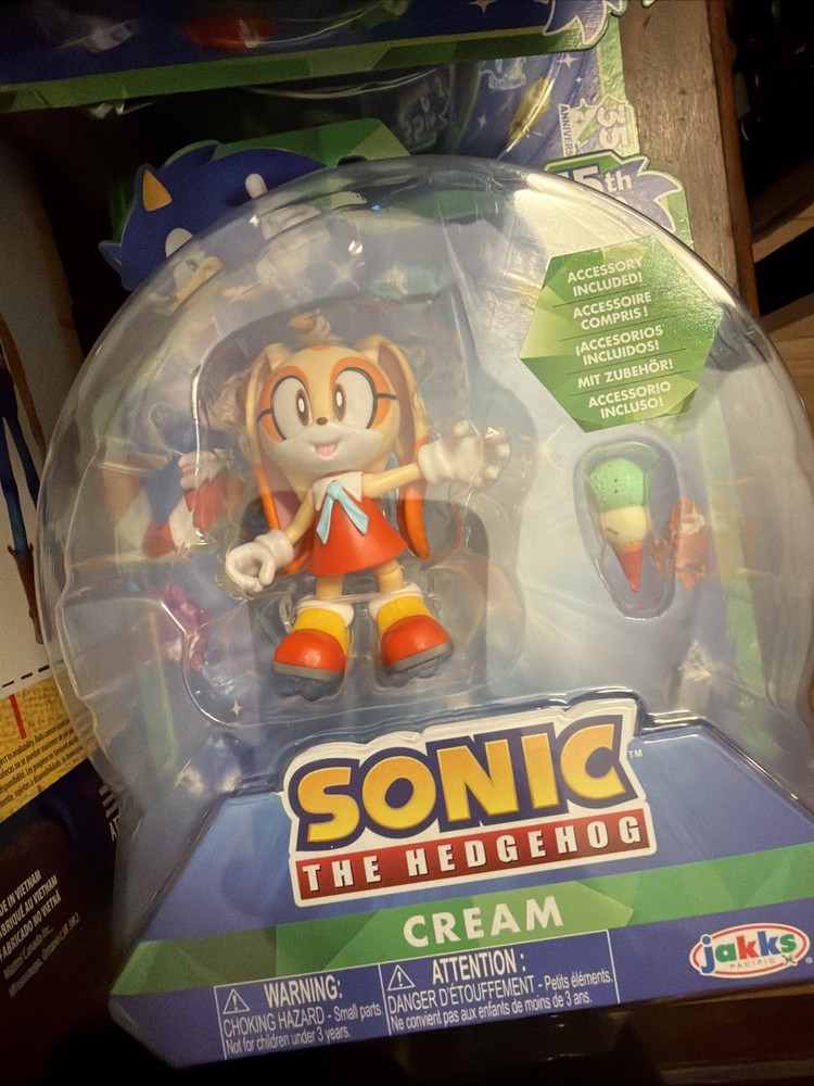 Sonic The Hedgehog 35th Anniversary Cream Action Figure [with Ice Cream Cone]