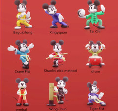 HEROCROSS Disney Master Mickey Chinese Kungfu Series Blind Box Confirmed Figures