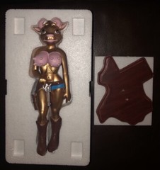 Cathy Cowgirl Sculpture GOLD Version Ron English Strangeco Popaganda 100 Made