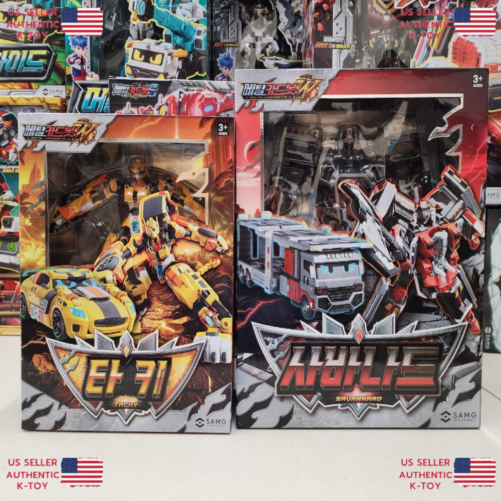 Metal Cardbot W Season3 SAVANNARD+ TACHY Set Transformer Robot TOY Figures 2026