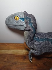 Jurassic World Realfx Baby Blue Animatronic Dinosaur Hand Puppet Tested Works!