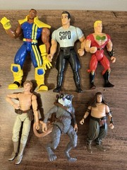 Vintage 1990’s-2000 Mixed Action Figure Toys Lot 13 Star Wars Marvel X-Men TMNT
