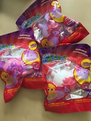 Orb Odditeez Swellimalz Lot Of 3 Unicorns Purple,Pink and White Reusable