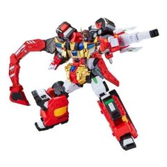 [Metal Cardbot S] Flamenova Transforming Rescue Robot Fire Truck Toy Set for Kid