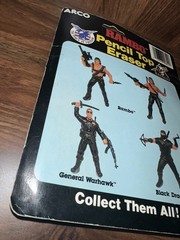 1986 Rambo Pencil Top Eraser ARCO Sylvester Stallone