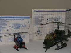 VINTAGE 1983 HASBRO G.I. JOE CHOPPER BATTLE: DRAGONFLY VS COBRA F.A.N.G.
