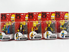 Complete NECA Simpsons Aerosmith 25 Greatest Guest Stars Set of 5 MOC Rare