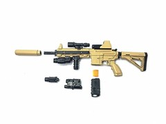 1/6 Scale Custom Desert HK416 Assault Rifle US Army Miniature Gun Action Figure