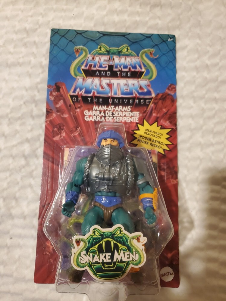 MOT Origins Snake Man at Arms Mexican/Spanish/Portuguese variant card He Man