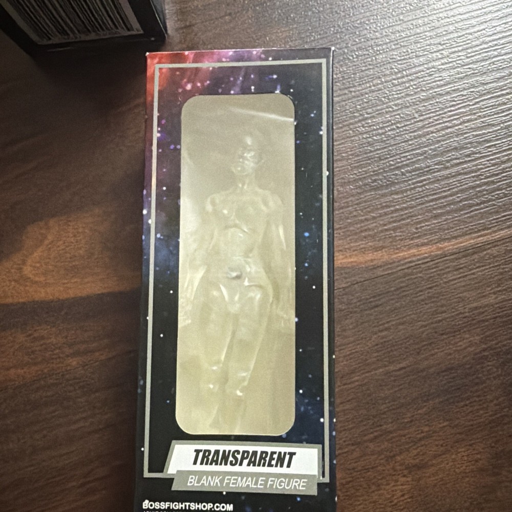 Vitruvian Hacks TRANSPARENT BLANK FEMALE 4″ Figure Clear H.A.C.K.S. Boss Fight