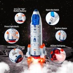 Wbzle Rocket Ship, Space Shuttle Astronaut & Space Adventure Toys,Science Edu…