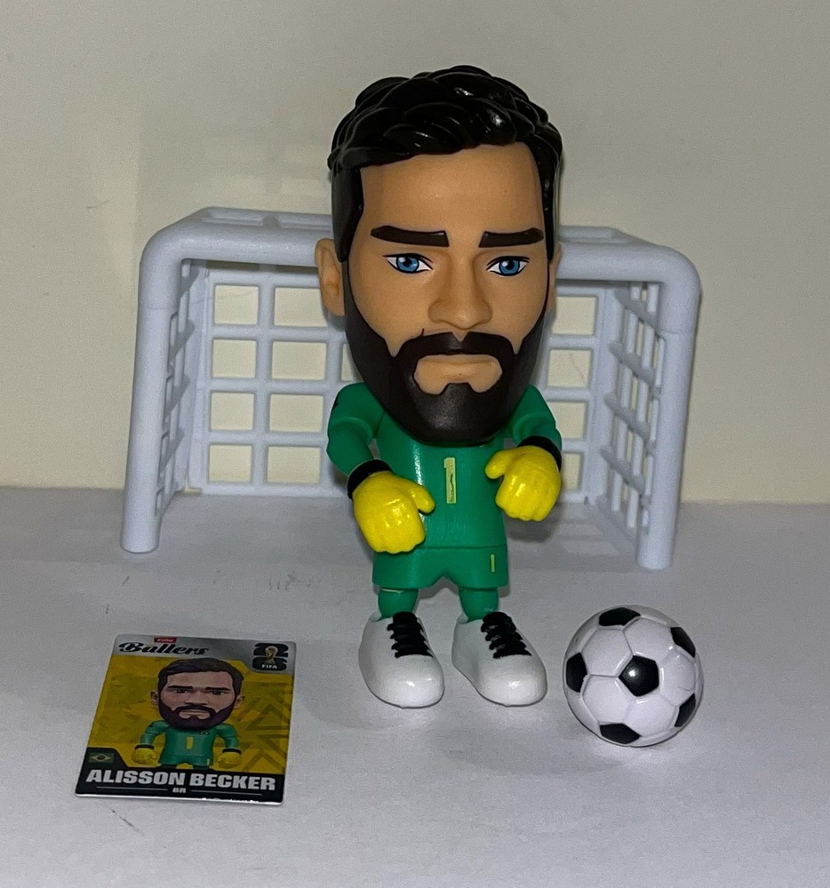 Alisson Becker Brazil World Cup Zuru Ballers Soccer Player Action Figure w/ Net