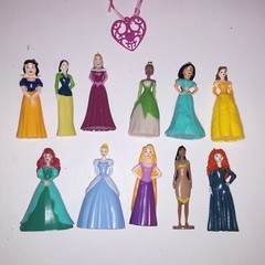 Set of 11 Disney Princess Figures Toys Girls Friendship Bracelet New