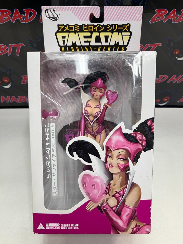 DC DIRECT AME COMI STAR SAPPHIRE 9″ FIGURE MANGA/ANIME STYLE DAMAGED BOX