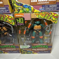 TMNT 1988 REMASTERED PLAYMATES SET OF 4 NINJA TURTLES 2024 40TH ANNIVERSARY Seal