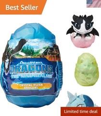 The Nine Realms, Crystal Plush Dragons, 3-inch, Kids Toys for Age 4 and Up St…