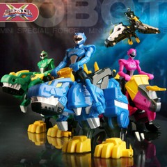 Miniforce Super Dino Power Trans Head Armorbot | T-Rex Dinosaur Robot Figure Toy