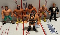 Vintage Lot Bundle of 6 RARE WWF Wrestling Figures 5”