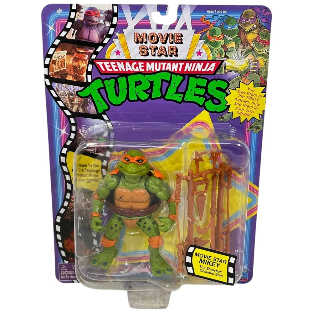 Teenage Mutant Ninja Turtles Movie Star Mikey Figure Retro Reissue 2023 Sealed