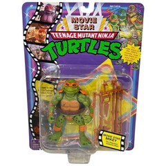 Teenage Mutant Ninja Turtles Movie Star Mikey Figure Retro Reissue 2023 Sealed