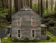 MICHAEL MYERS HOUSE MODEL~HALLOWEEN MOVIE HOUSE DIORAMA~STRODE~HO SCALE BUILT