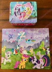 2013 My Little Pony Lunch Box & 48 pc Puzzle & 1 Pinkie Pie Figure Hasbro