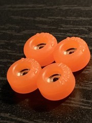 Joycult Fingerboard Wheels 3.0 Classic Spitfire Orange Excellent Condition
