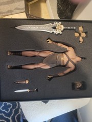 Warrior/Barbarian Action Figure w/ Sword, Shield, Dagger Alt Head & Hands