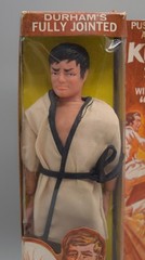 Vintage AS IS Durhams Kung Fu #3010 Push Button Kick & Chop Action Figure Doll