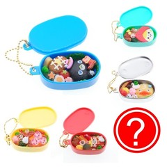 Cute Blind Box Japan Bento Cat Pig Monkey Keychain Figure 1 Random Gashapon Toy