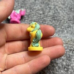 Vtg My Little Pony 1980s MLP Petite Ponies Pretty Parade Lot of 2 Pink & Yellow