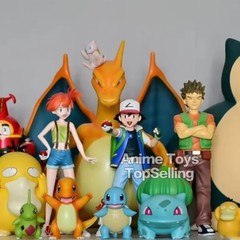 13cm/5.1in Anime Pokemen Figure Ash Ketchum Action Figures Pvc Collection Model