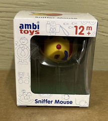 ambi toys Sniffer Mouse Toy Sniffing Rolling Primary Colors Mouse Sealed NEW