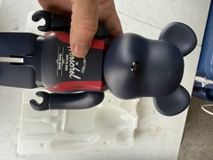 Herschel PEACOAT BE@RBRICK 400% Dark Blue Red MEDICOM TOY yt#8