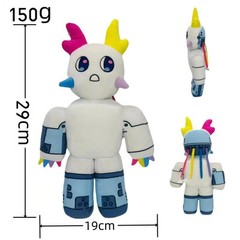 New Game Peripherals Regretevator Gnarpy Green Plush Toy White Cat Robot Doll