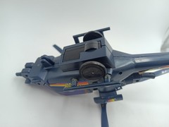 Blue Thunder Helicopter And Rolling Jeep Vehicles Glasslite Brazil Vintage 80 ´s