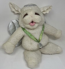 Target Vtg Baby Lamb Chop Puppet Christmas Angel Bell Plush 1993 Shari Lewis 17″