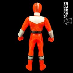 Bandai 2000 Mirai Sentai Timeranger Time Red Ranger – Sofubi Figure 4.75in